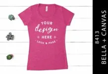 Berry Triblend Bella Canvas 8413 Mockup Berry Triblend Bella Canvas 8413 Mockup Poster 1