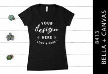 Black Heather Triblend Bella Canvas 8413 Poster 1