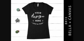 Black Heather Triblend Bella Canvas 8413 Poster 1