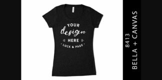 Black Heather Triblend Bella Canvas 8413 Poster 1