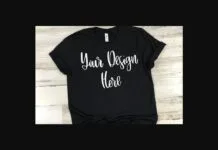 Black Unisex T-Shirt Mockup Photo Black Unisex T-Shirt Mockup Photo Poster 1