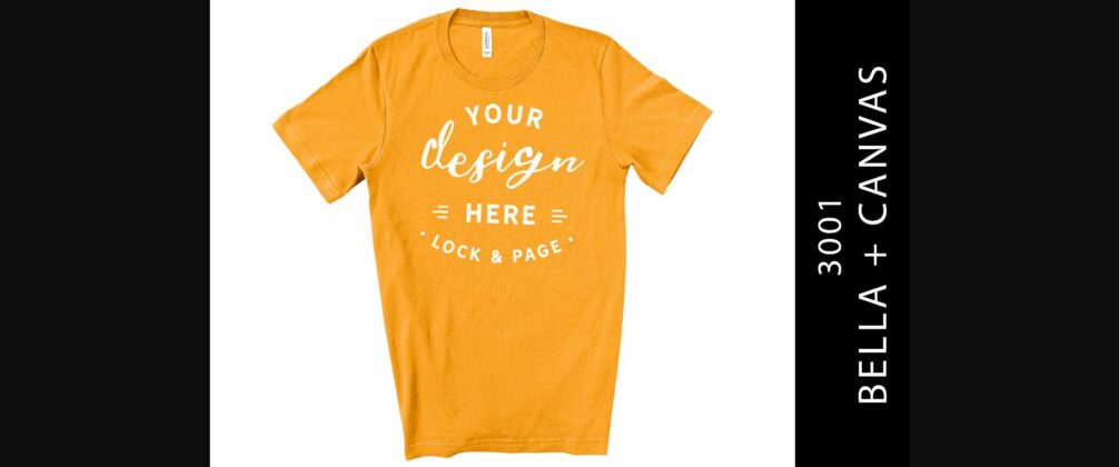 Burnt Orange Bella Canvas 3001 Mockup Poster 1