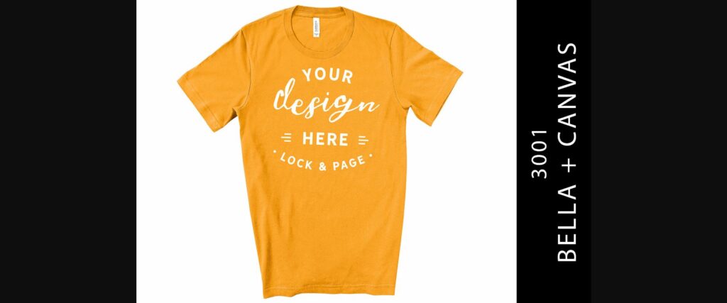 Burnt Orange Bella Canvas 3001 Mockup Poster 1