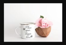 Campfire Sublimation Spring Mug Mockup Poster 1