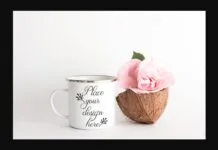 Campfire Sublimation Spring Mug Mockup Campfire Sublimation Spring Mug Mockup Poster 1
