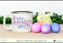 Campfire Mug Mock Up for Easter Campfire Mug Mock Up for Easter Poster 1