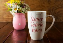 Cappuccino Mug Rustic Poster 1