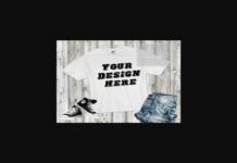 Children White Shirt Mockup Poster 1