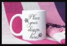 Coffee Mug Pink Mockup Poster 1