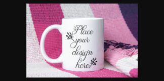 Coffee Mug Pink Mockup Poster 1