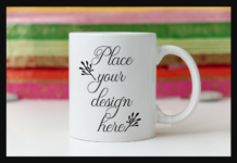 Colorful Mockup Coffee Mug Stock Photo Poster 1
