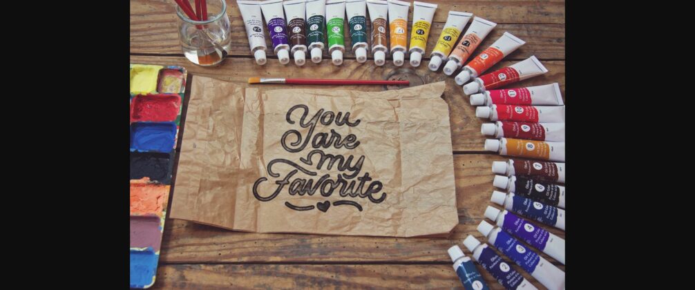 Crumpled Paper Bag Paint Scene Poster 4