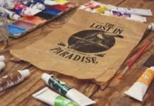 Crumpled Paper Bag Vertical Crumpled Paper Bag Vertical Poster 1