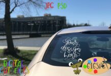 Drivers Side Rear Windshield Mockup Poster 1