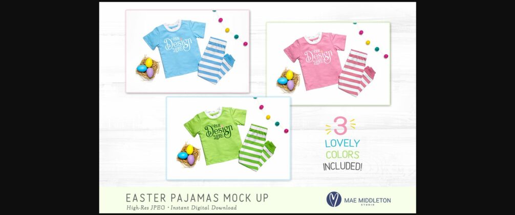 Easter Pajamas Mock Up Poster 4