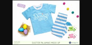 Easter Pajamas Mock Up Poster 1