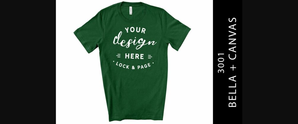 Evergreen Bella Canvas 3001 Mockup Shirt Poster 1