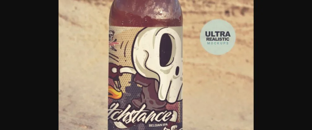 Formentera Sandstone Passage | Beer Mockup Poster 5
