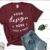 Girls Maroon Gildan 5000 T Shirt Mockup