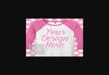Girls Pink Shirt Mockup Poster 1