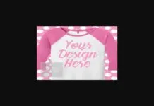 Girls Pink Shirt Mockup Girls Pink Shirt Mockup Poster 1