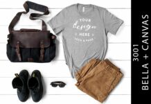Heather Athletic Bella Canvas 3001 Tee Poster 1
