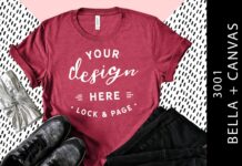 Heather Raspberry Bella Canvas 3001 Poster 1