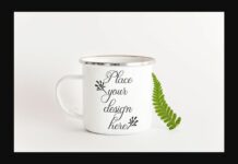 Hiking Travel Camp Mug Mock Up Poster 1