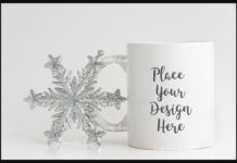 Holiday Coffee Mug Mockup Poster 1