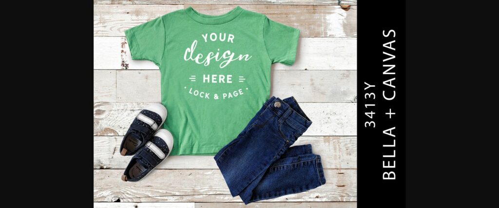 Kids Green Triblend Bella Canvas 3413Y Poster 1