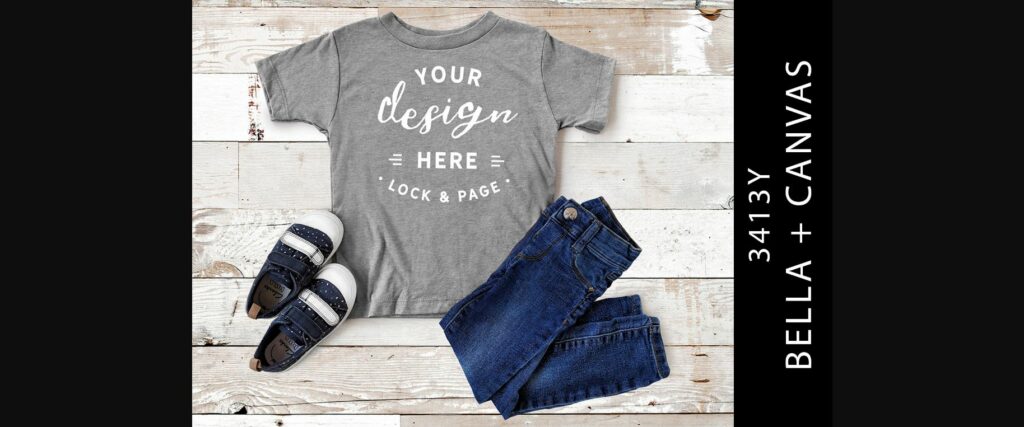 Kids Grey Triblend Bella Canvas 3413Y Poster 1