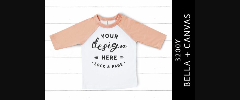 Kids Heather Peach Bella Canvas 3200Y Poster 1