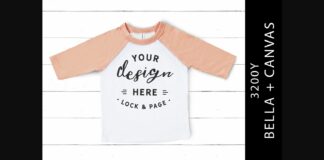 Kids Heather Peach Bella Canvas 3200Y Poster 1