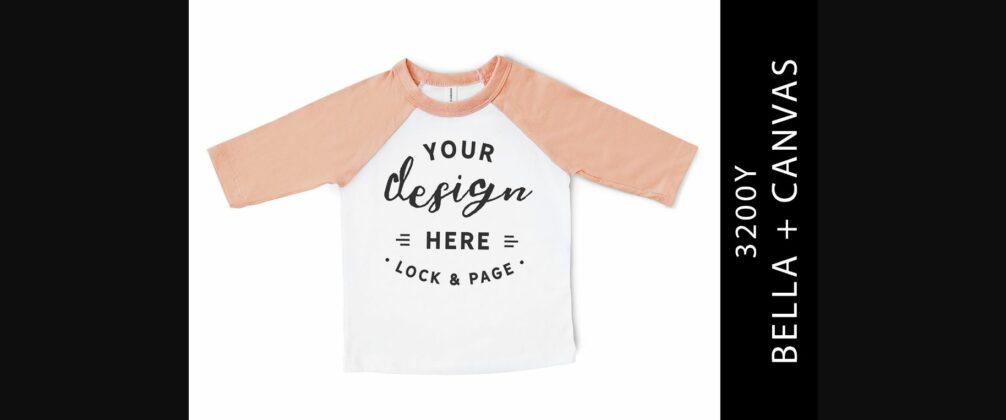 Kids Heather Peach Bella Canvas 3200Y Poster 1
