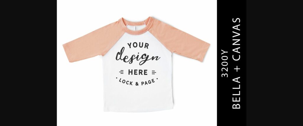 Kids Heather Peach Bella Canvas 3200Y Poster 1