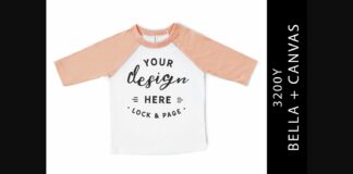 Kids Heather Peach Bella Canvas 3200Y Poster 1