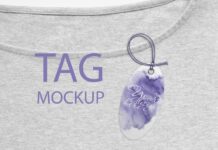 Label Tag Mockup Poster 1