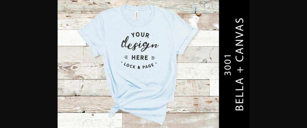 Light Blue Bella Canvas 3001 Mockup Poster 1