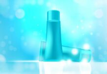 Luxury Cosmetic Bottle Background Poster 1