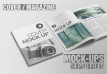 Magazine Mockup Poster 1