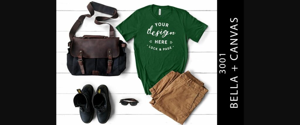 Mens Bella Canvas Evergreen Mockup Shirt Poster 1
