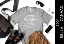 Mens Heather Athletic Bella Canvas 3001 Mens Heather Athletic Bella Canvas 3001 Poster 1