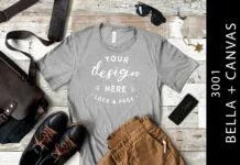 Mens Heather Athletic Bella Canvas 3001 Mens Heather Athletic Bella Canvas 3001 Poster 1