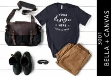 Mens Heather Navy Bella Canvas 3001 Tee Mens Heather Navy Bella Canvas 3001 Tee Poster 1