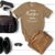 Mens Pebble Brown Bella Canvas 3001 Mock
