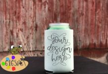 Mint Can Cooler Mockup Poster 1
