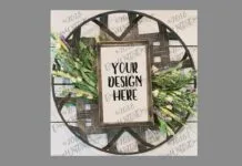 Mock-Up Farmhouse Sign Mock-Up Farmhouse Sign Poster 1