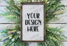 Mock-Up Farmhouse Sign Mock-Up Farmhouse Sign Poster 1