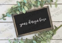 Mock-Up Farmhouse Sign Poster 1