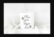 Monochromatic Neutral Coffee Mug Mockup Poster 1